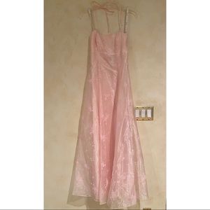 Floor Length Pastel Pink Dress